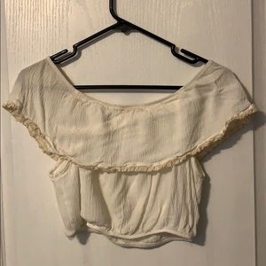 Cropped off the shoulder tank